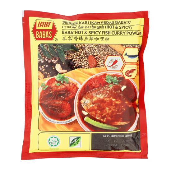 BABA FISH CURRY HOT & SPICY 250G