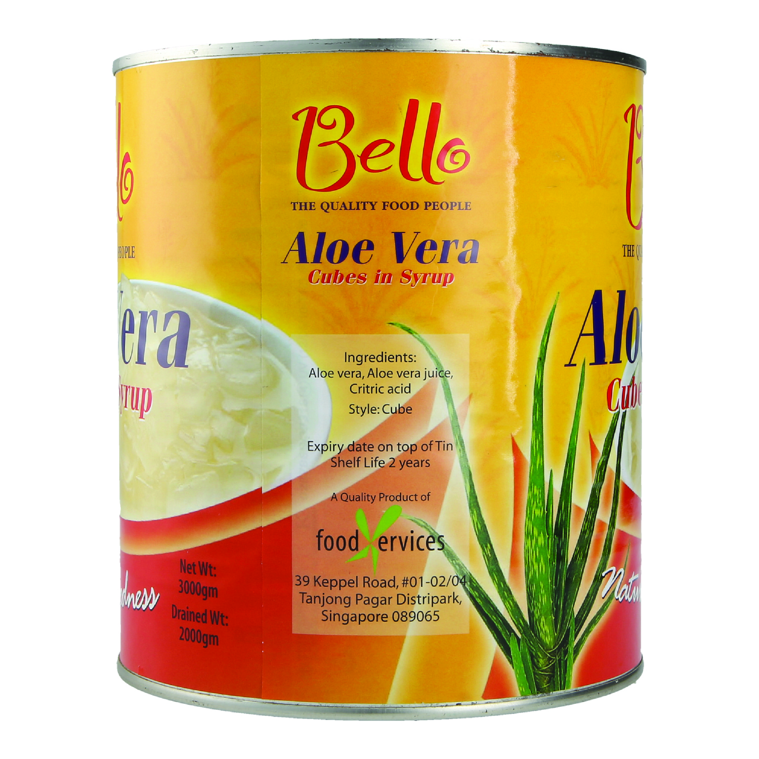 A10 ALOE VERA CUBES IN SYRUP 芦荟