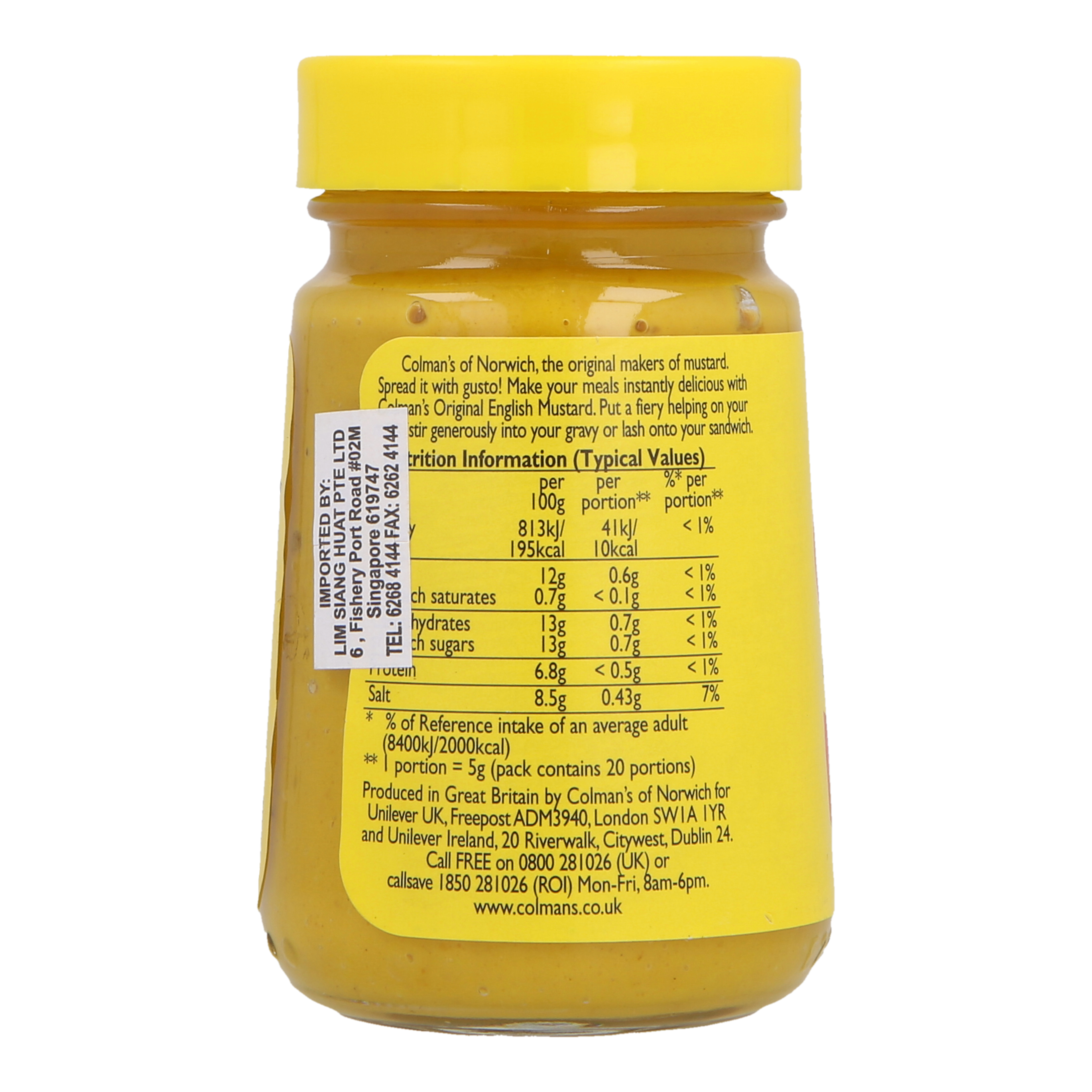 COLMAN'S ENGLISH MUSTARD 100G