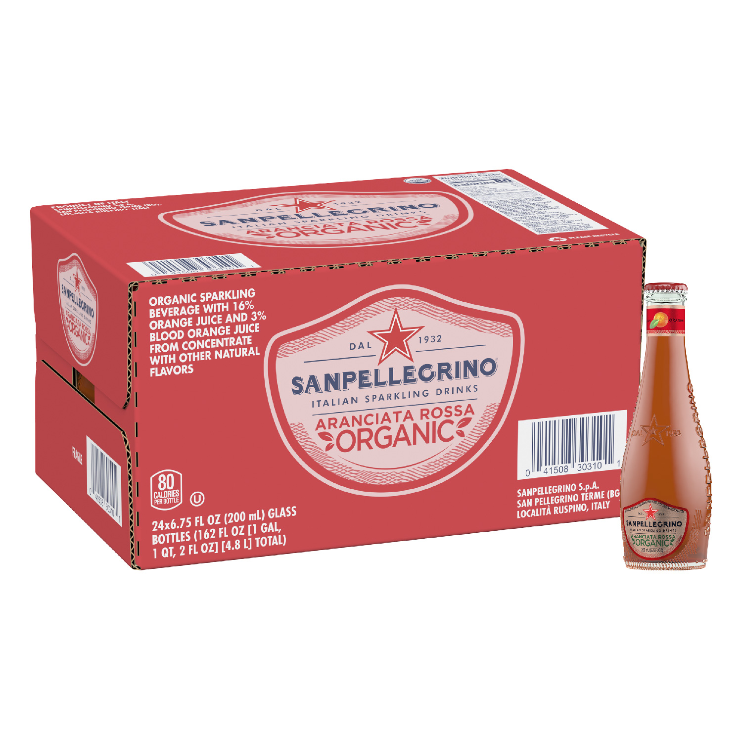 SAN PELLIGRINO ARANCIATA ROSSA SPARKLING FRUIT DRINK 200ML