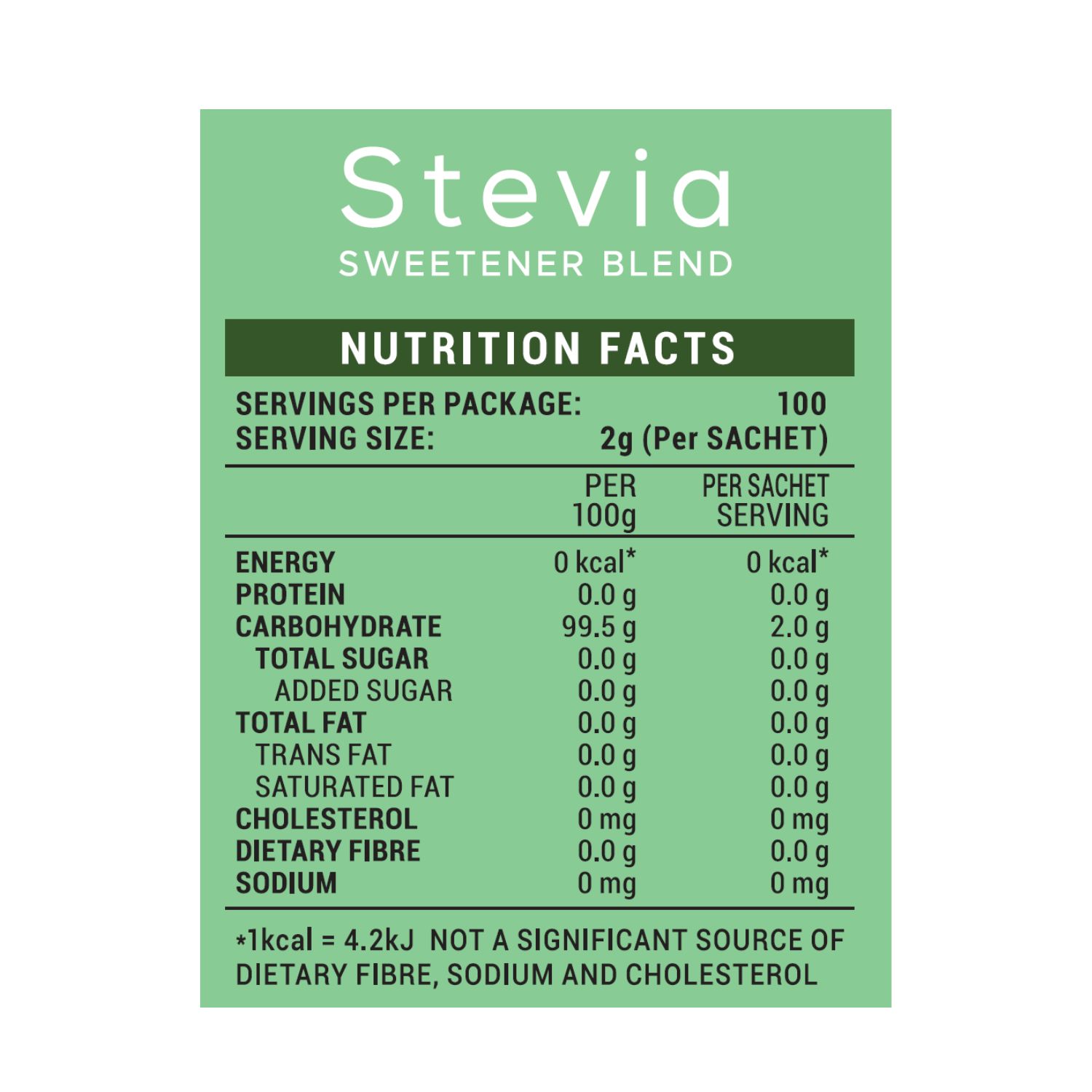 STEVIA SWEETENER 甜叶菊-代糖